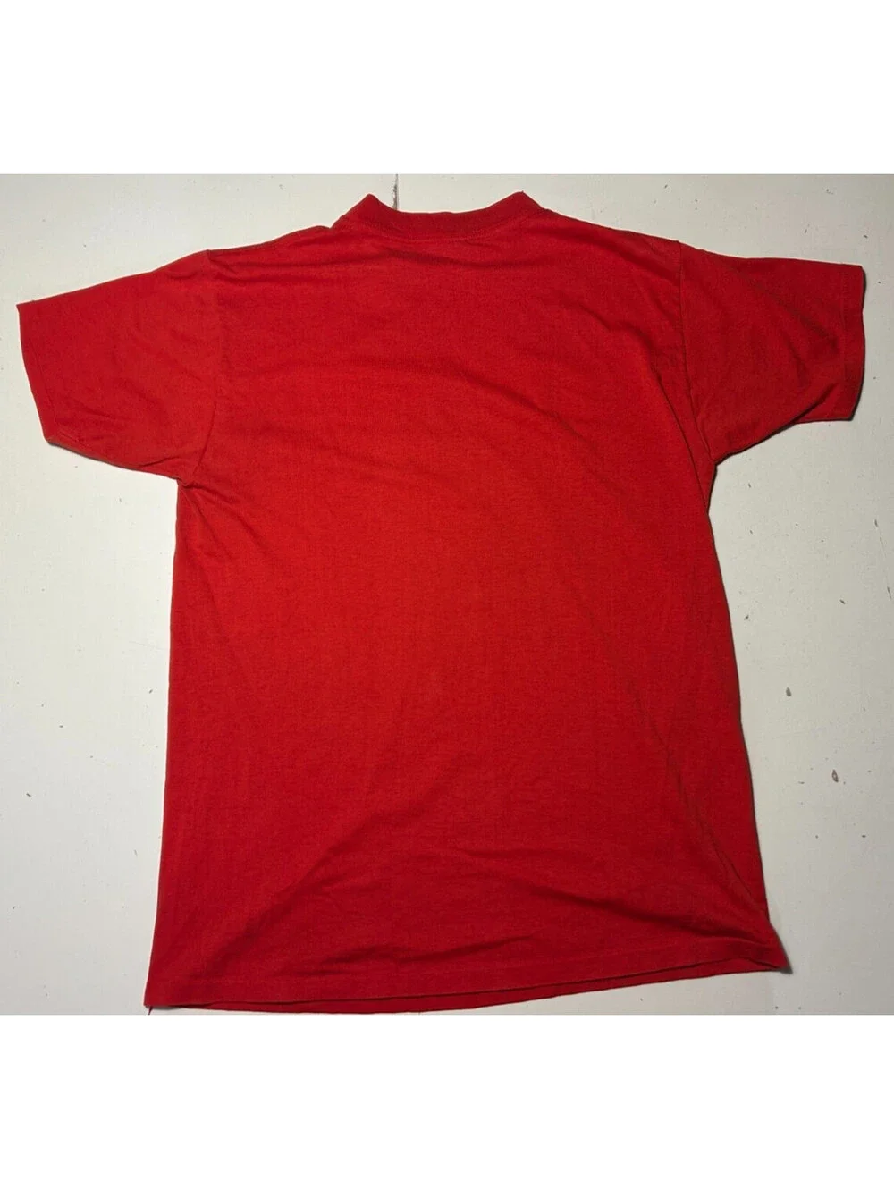 Vintage Men's Red Adidas 80/90’s Graphic T-Shirt Sz-L Made In USA Single Stitch